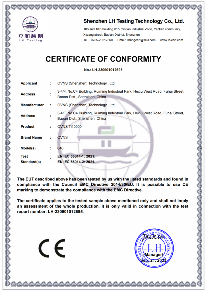 dioposable vape certificate