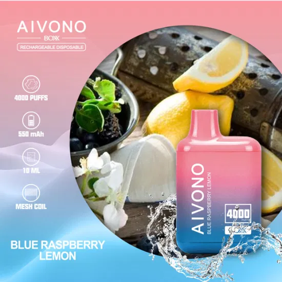 Aivono Aim Boxx 4000 Blue Raspberry Lemon Flavor