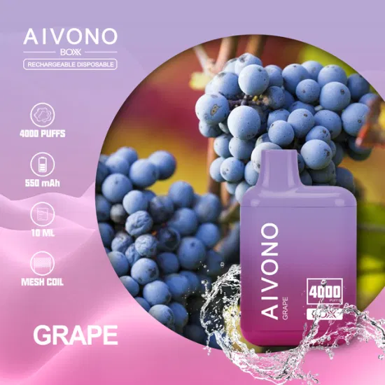 Aivono Aim Boxx 4000 Grape Flavor