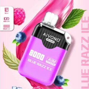 Aivono Aim Clear 8000 Blue Razz Ice Vape