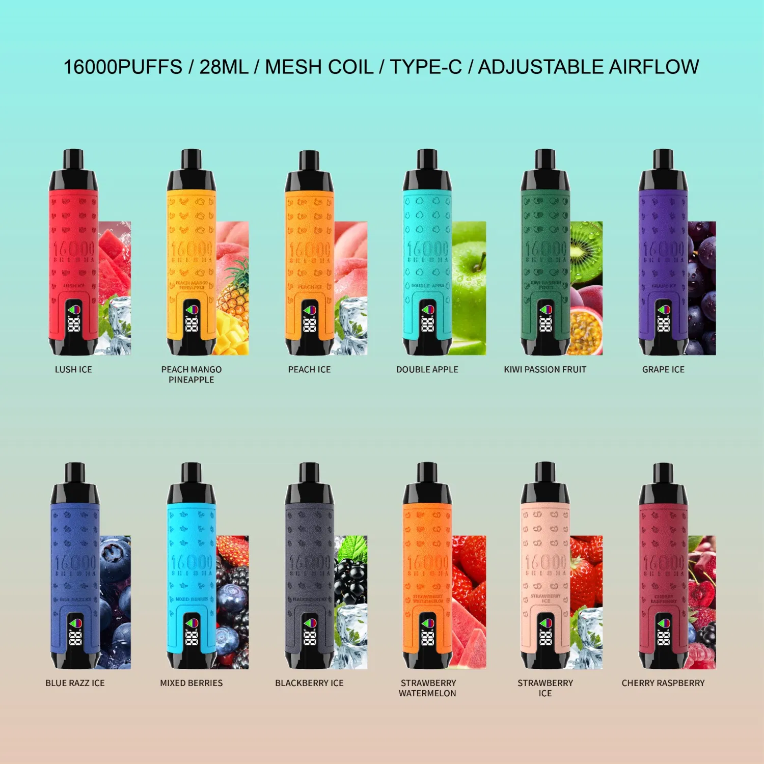 Elf Box Shisha 16000 Flavor List Spec