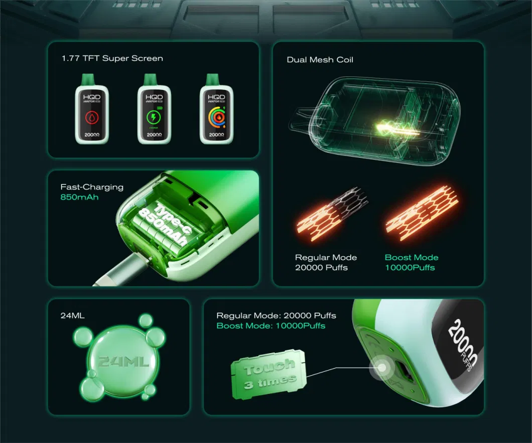 Hqd  Wapor  Pro  25000  Feature