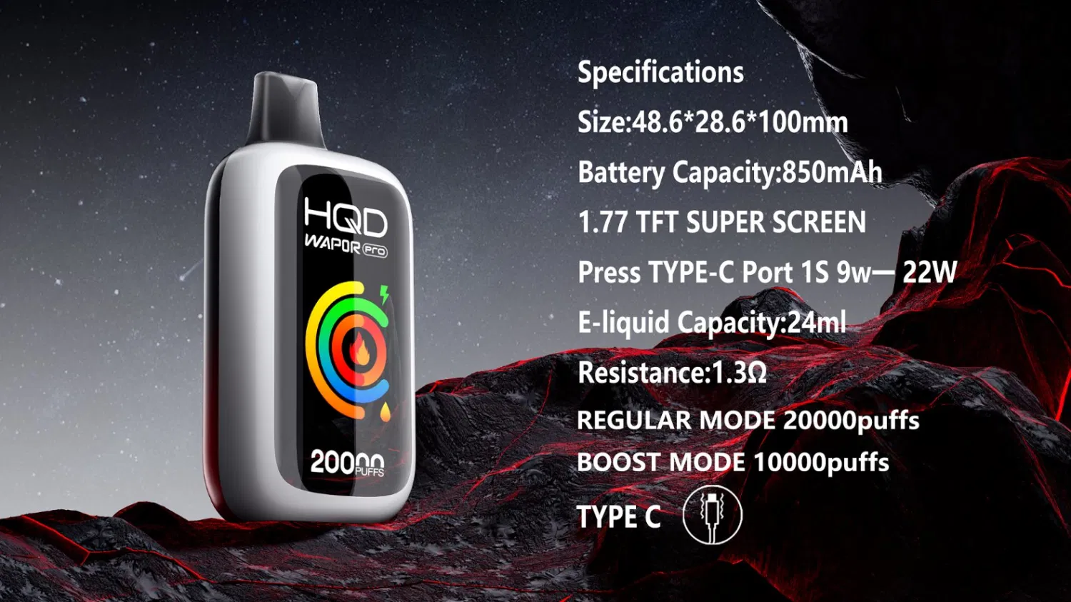 Hqd  Wapor  Pro  25000  Type  C  Fullscreen